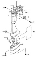 Корпус карданного вала 4-Х ТАКТНОГО ПЛМ MERCURY 3.5 Серийный номер от 0R131842 и выше
