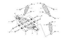 Передняя, задняя подвеска КВАДРОЦИКЛА STELS ATV 110 D (603)