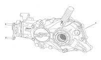 Редуктор задний (новый)(Часть 1) КВАДРОЦИКЛА STELS ATV 700 D 2010