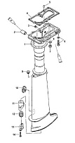 Корпус карданного вала 4-Х ТАКТНОГО ПЛМ MERCURY 6 Серийный номер от 0R067090 и выше