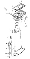 Корпус карданного вала 4-Х ТАКТНОГО ПЛМ MERCURY 6 Серийный номер от 0R000001 до 0R067089
