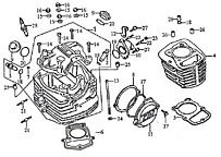 Головка цилиндра ДВИГАТЕЛЯ Racer RC150-GY 161FMJ, 150 cc