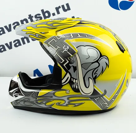 Шлем кроссовый Avantis Lead, Желтый